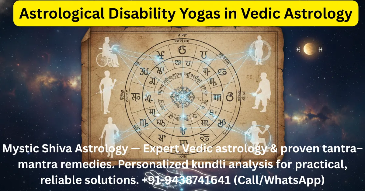 Astrological disability yogas