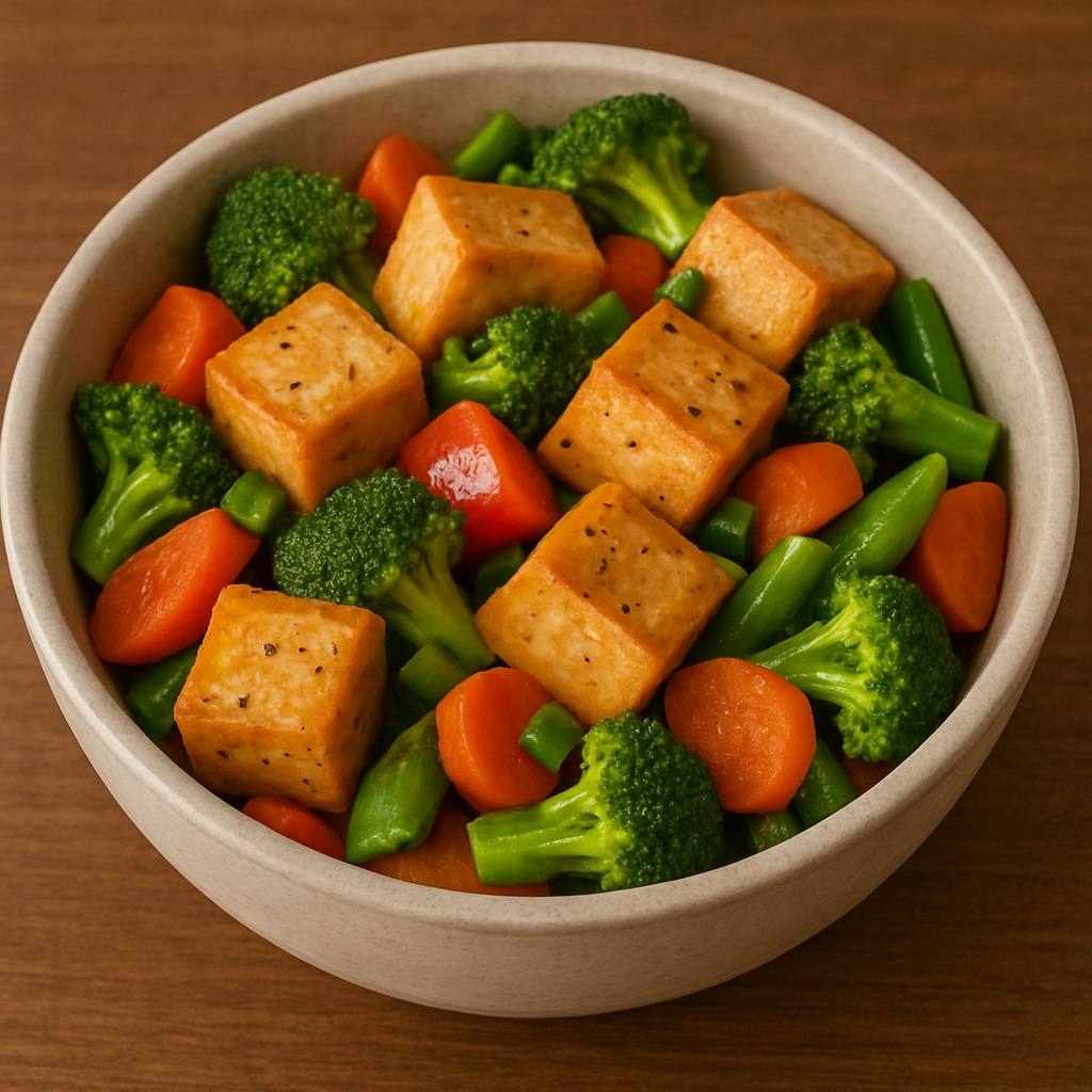 Tofu z warzywami