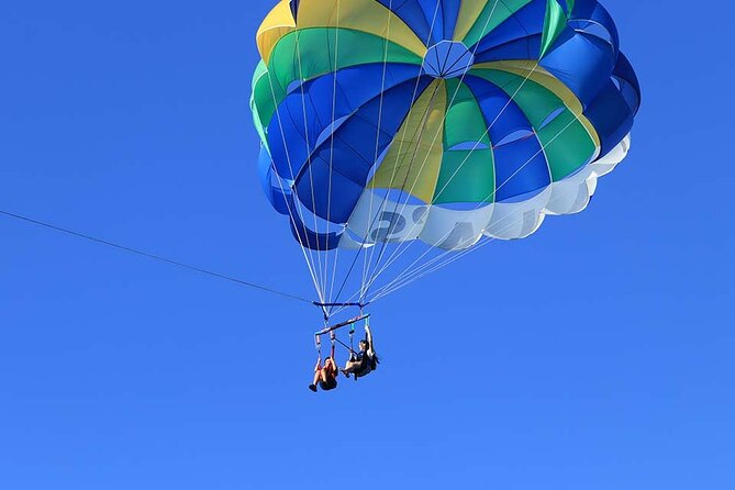 Parasailing over Médano Beach