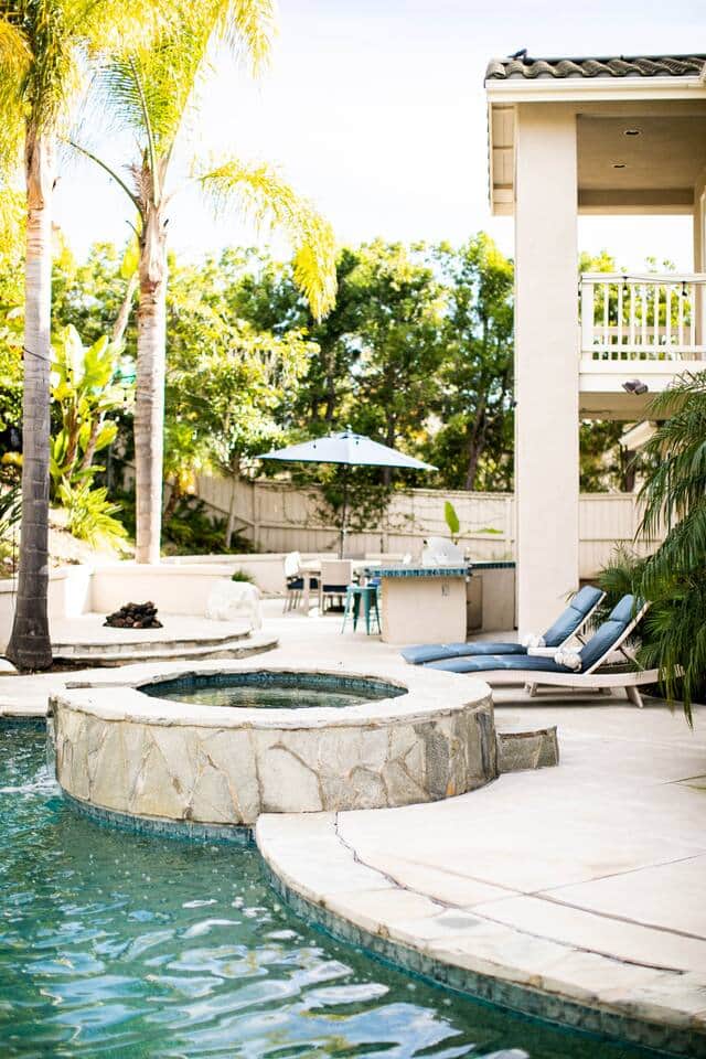 San Diego Oasis outdoor pool and patio