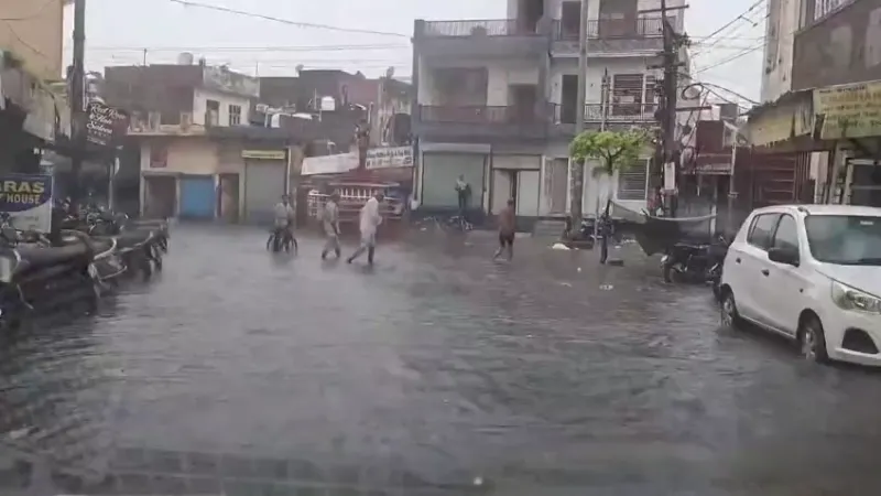 Ambala News | 10 मिनट की बारिश ने खोली व्यवस्था की पोल : कांग्रेस भवन समेत कई इलाकों में जलभराव | सरकार पर कांग्रेस का हमला
