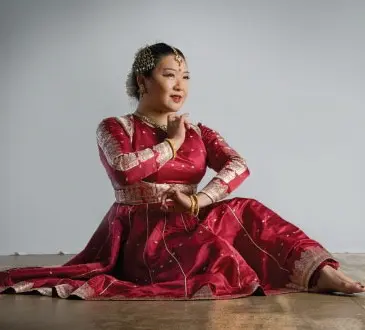 Woman in dress