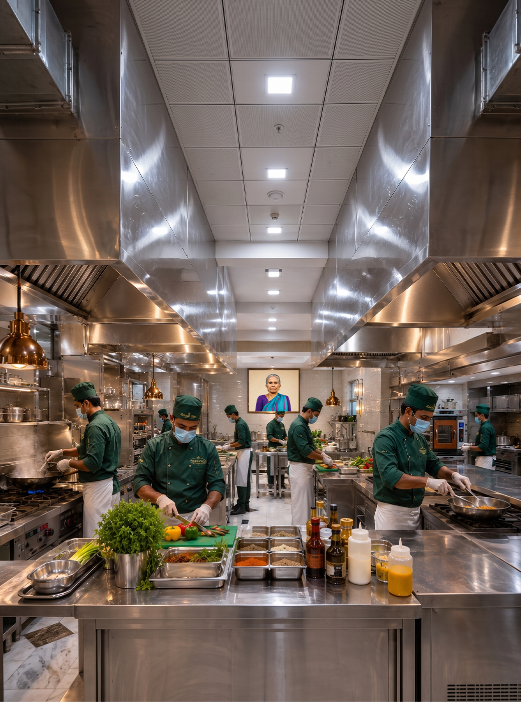 Marutha Vilas kitchen