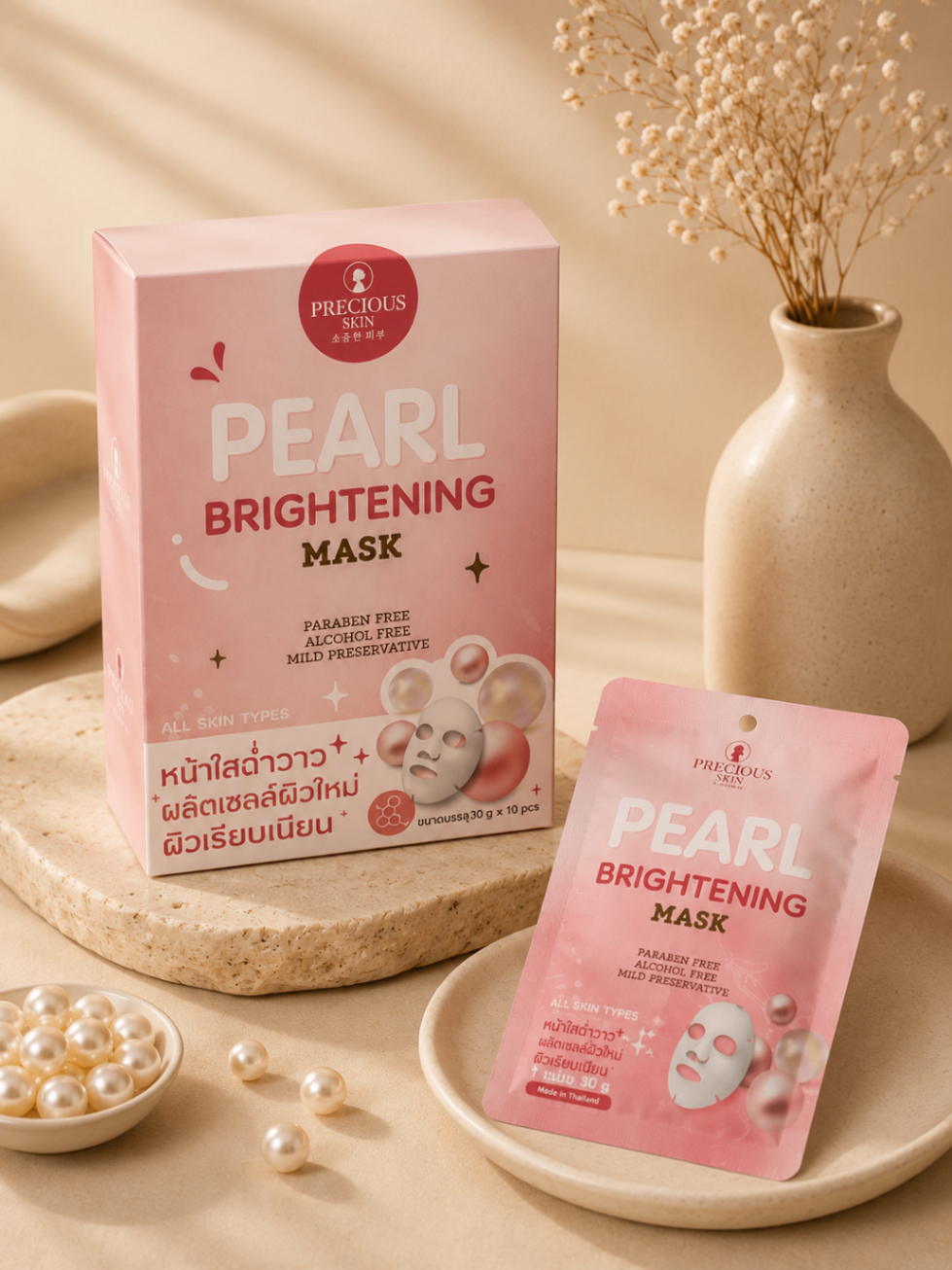 Precious Skin Pearl Brightening Sheet Mask image 2
