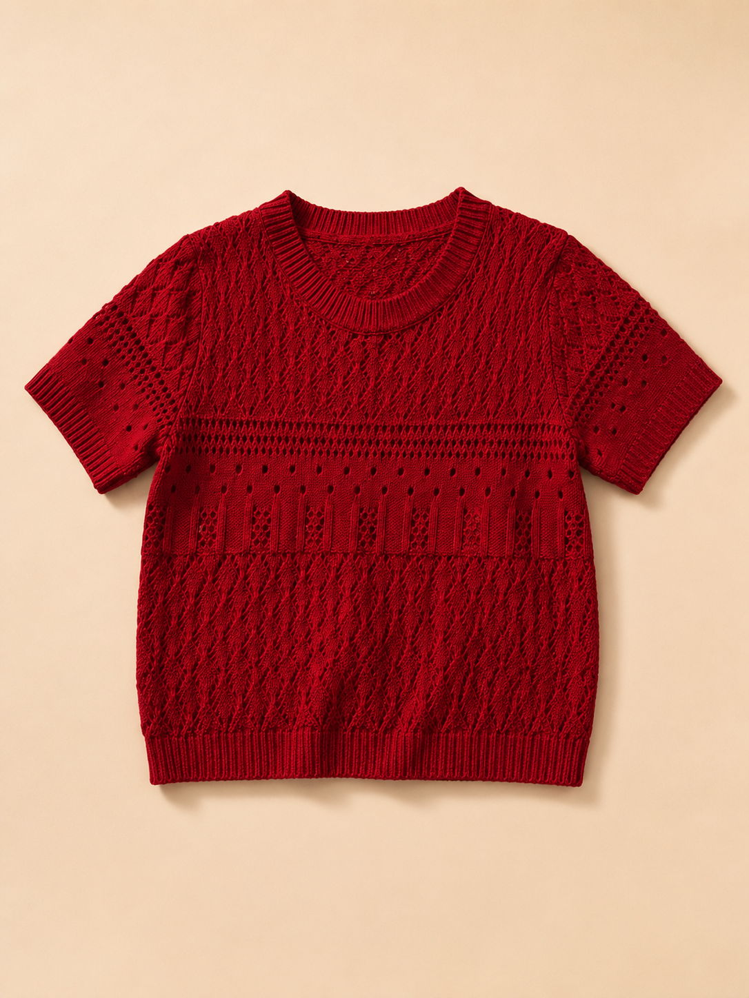 Woolen Red Blouse/Top image 4