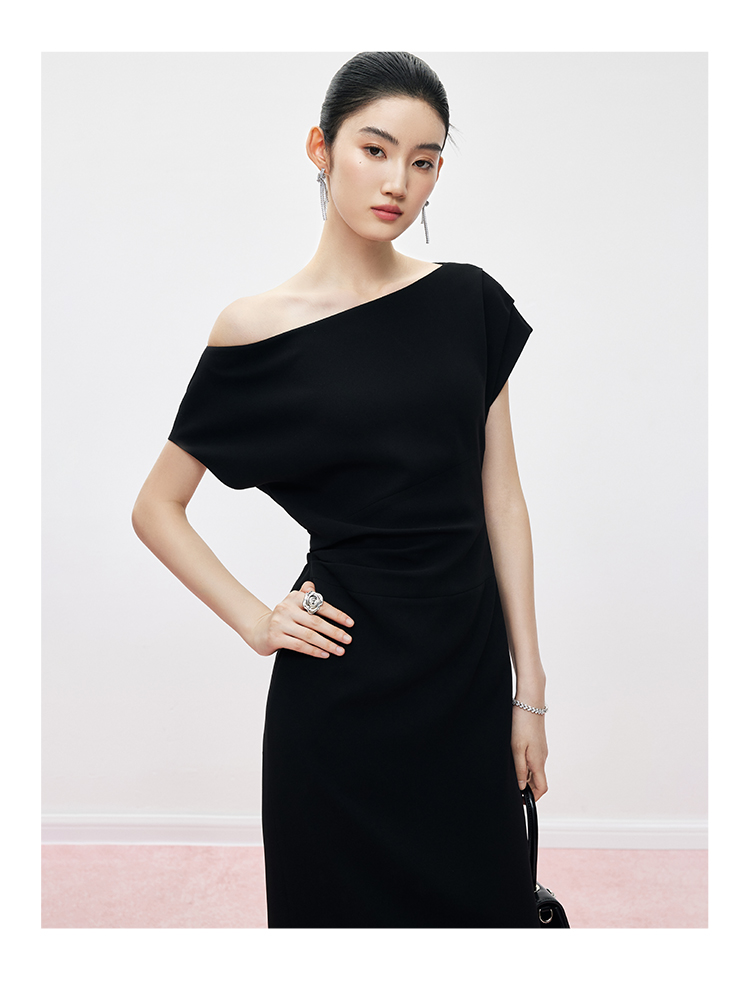 Đầm Dáng Dài Lệch Vai Nhúng Eo_BS0169 thumbnail 13