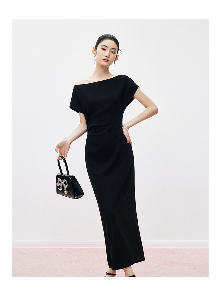 Đầm Dáng Dài Lệch Vai Nhúng Eo_BS0169 thumbnail 15