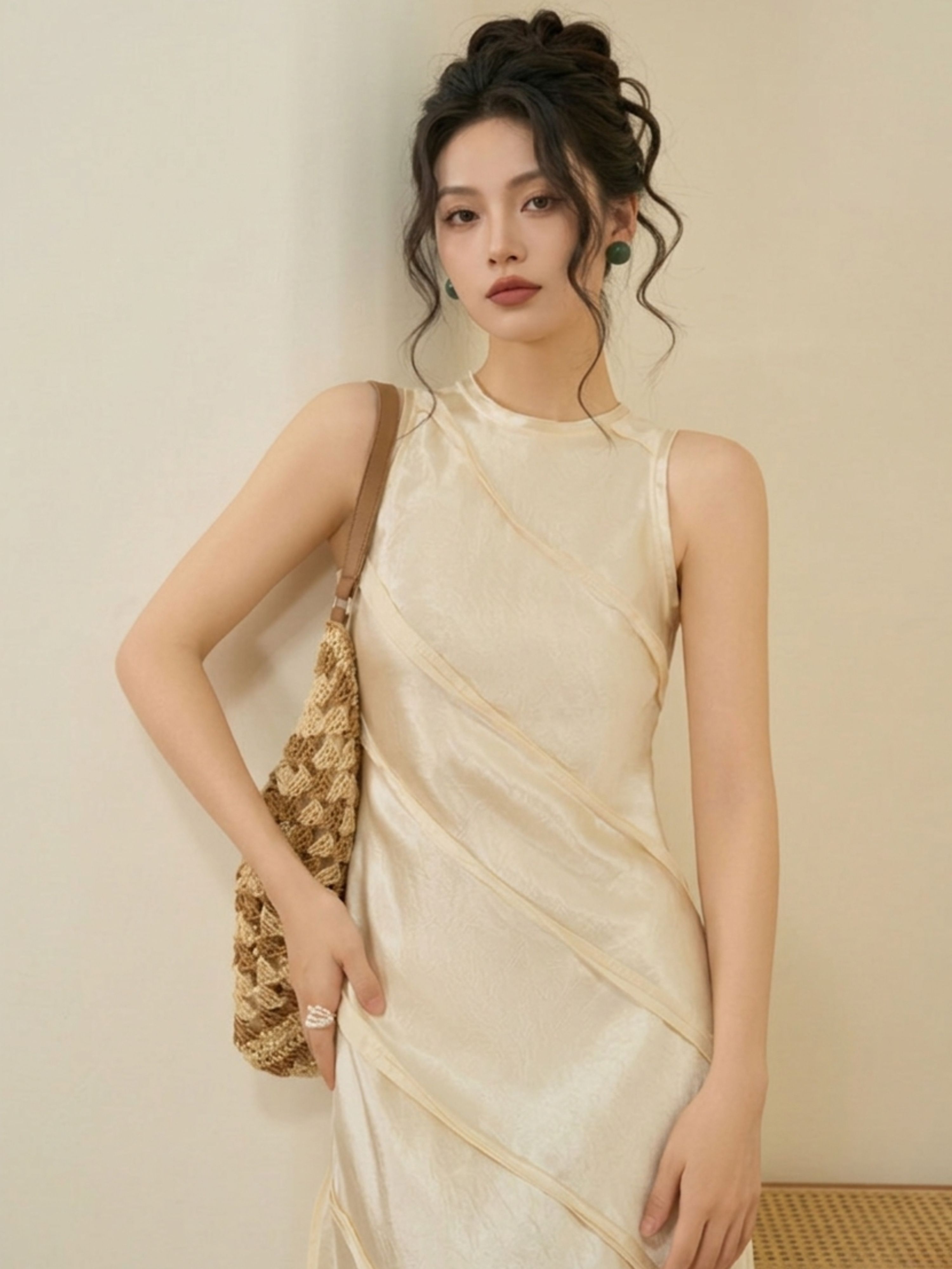 Đầm Lụa Chéo Dáng Dài Sang Trọng_BS0252 thumbnail 13