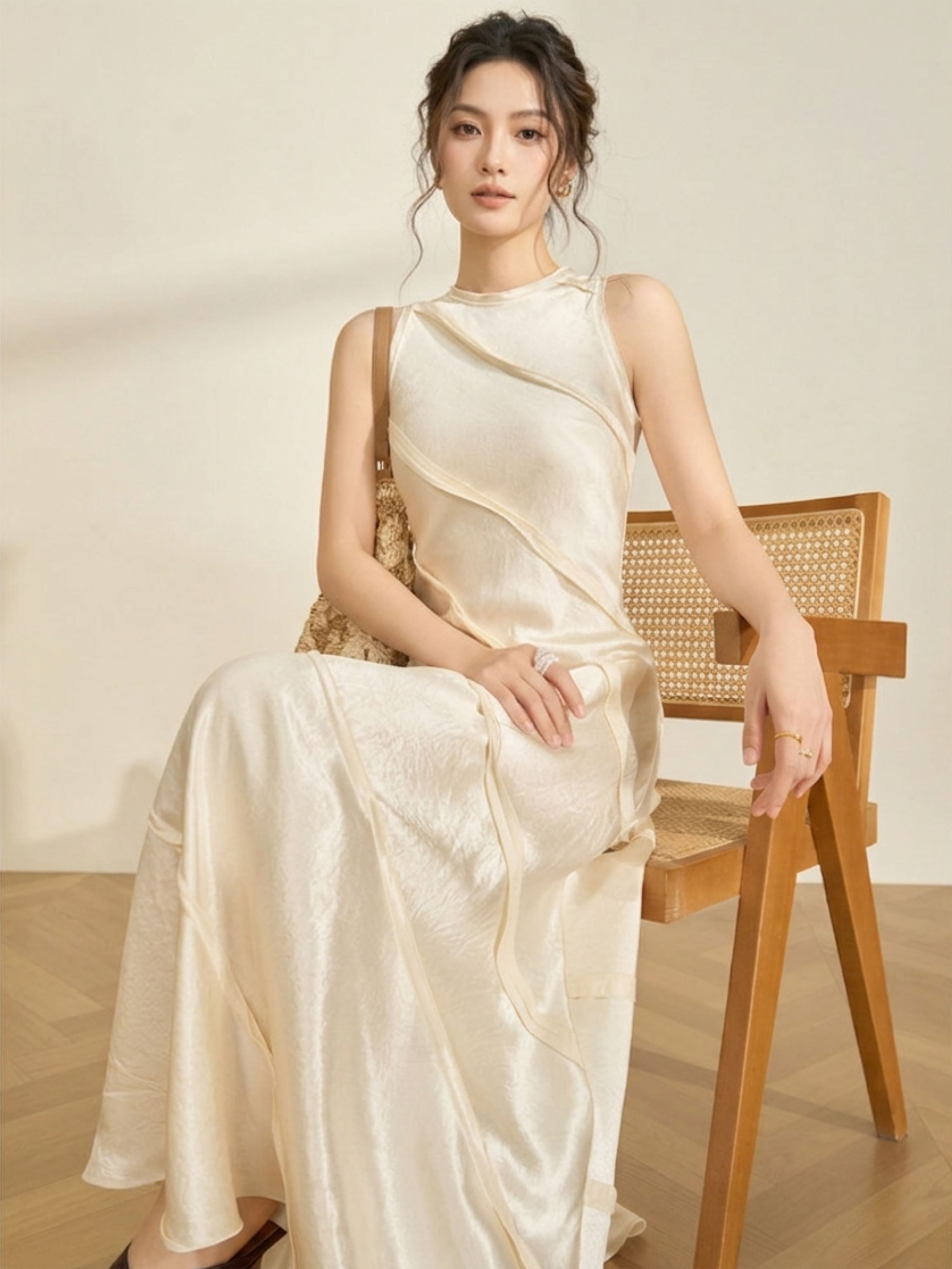 Đầm Lụa Chéo Dáng Dài Sang Trọng_BS0252 thumbnail 14