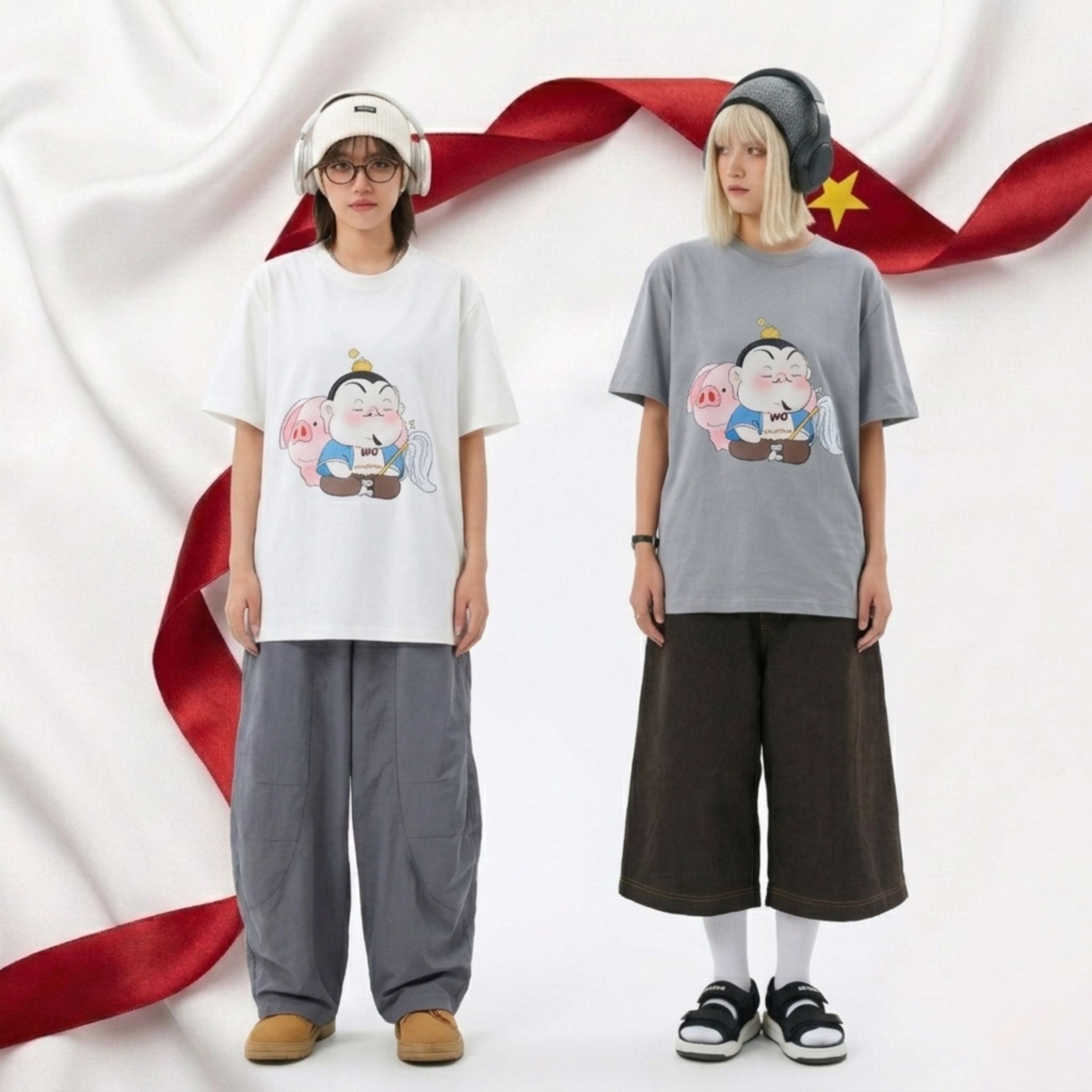 Áo Thun Unisex Trư Bát Giới Cute_NEZ004