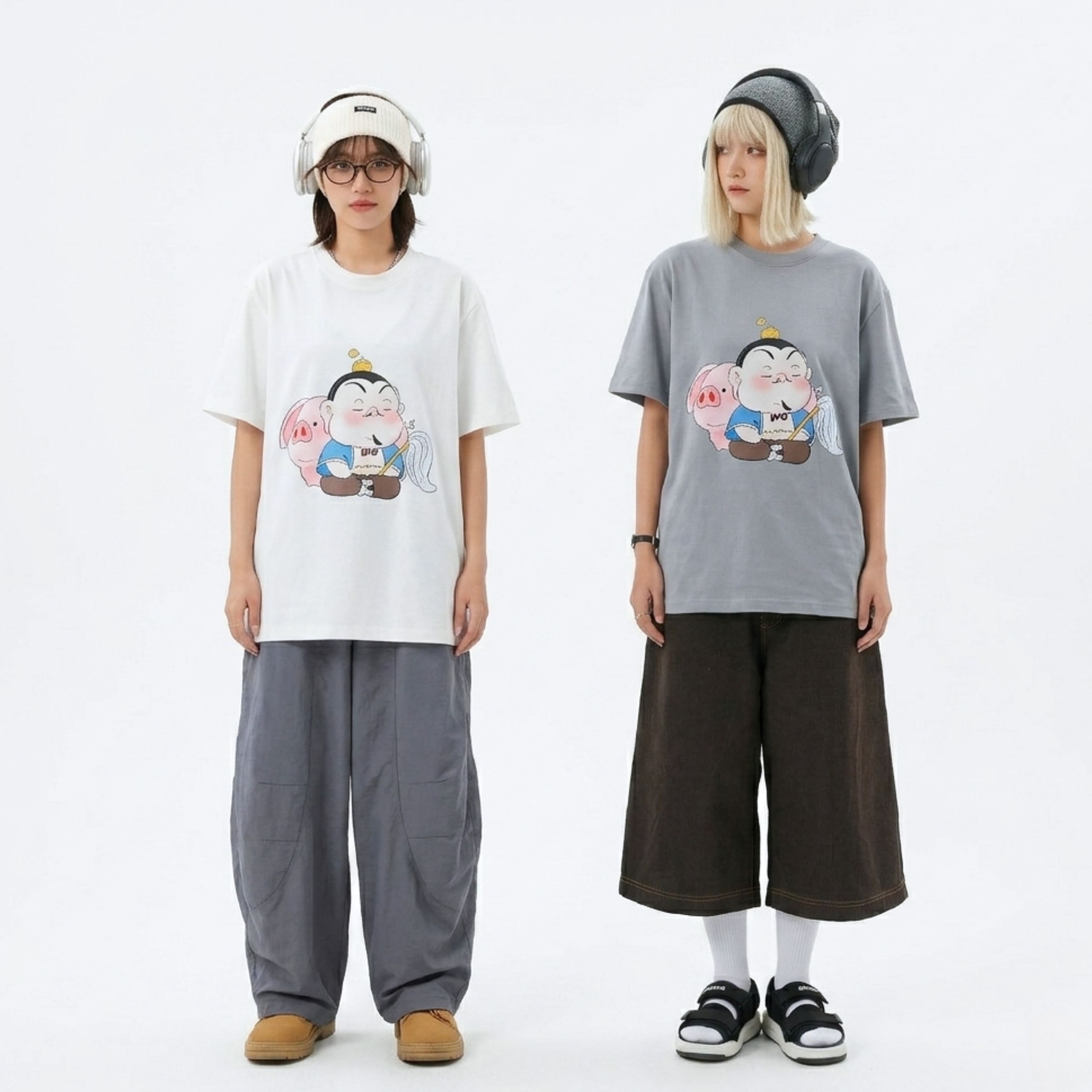 Áo Thun Unisex Trư Bát Giới Cute_NEZ004