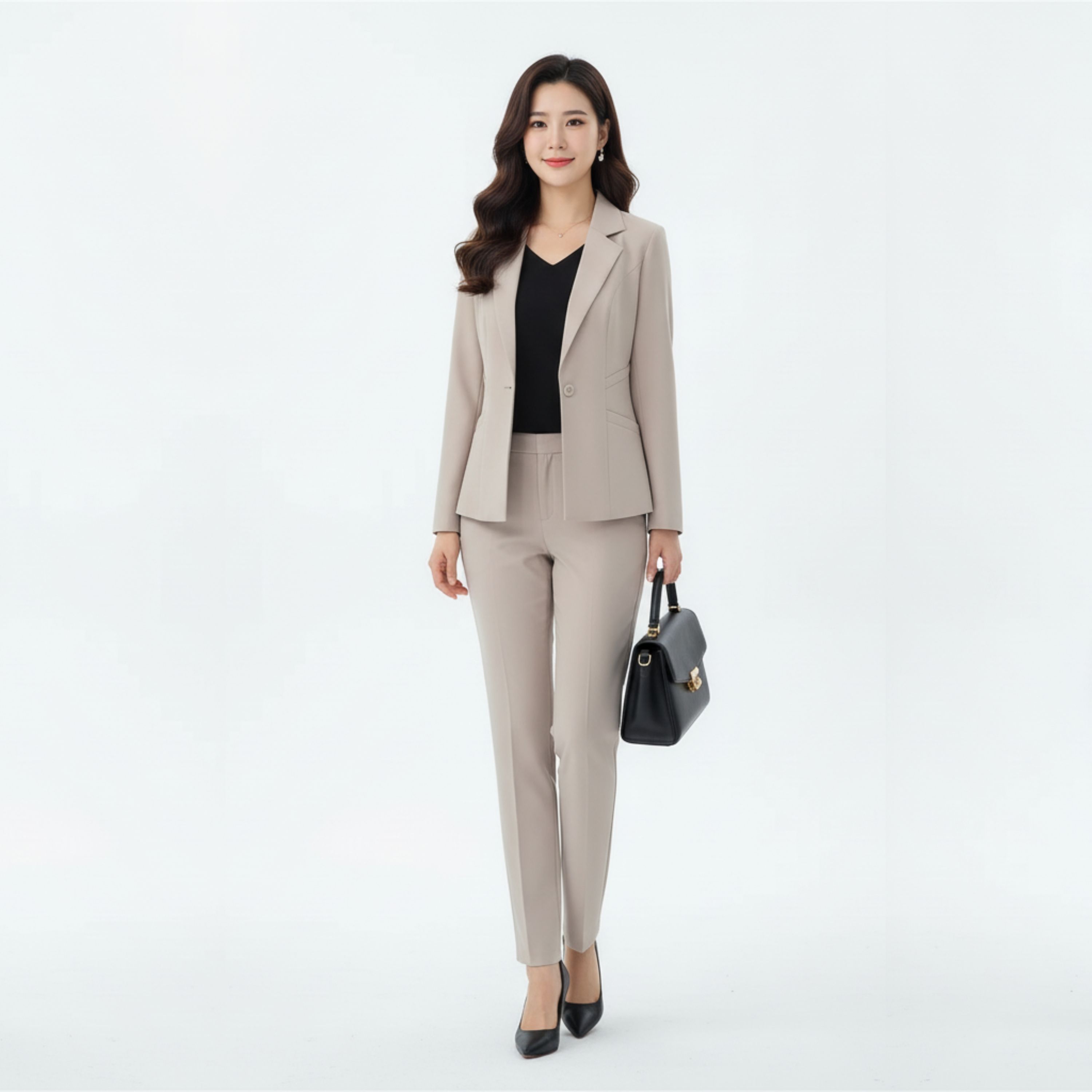 Bộ Vest Áo Tay Dài, Quần Dài Ống Đứng_PG015