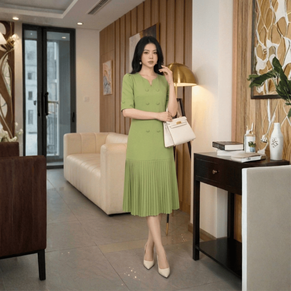 Đầm Suông Dài Trung Niên_DD0100 thumbnail 11