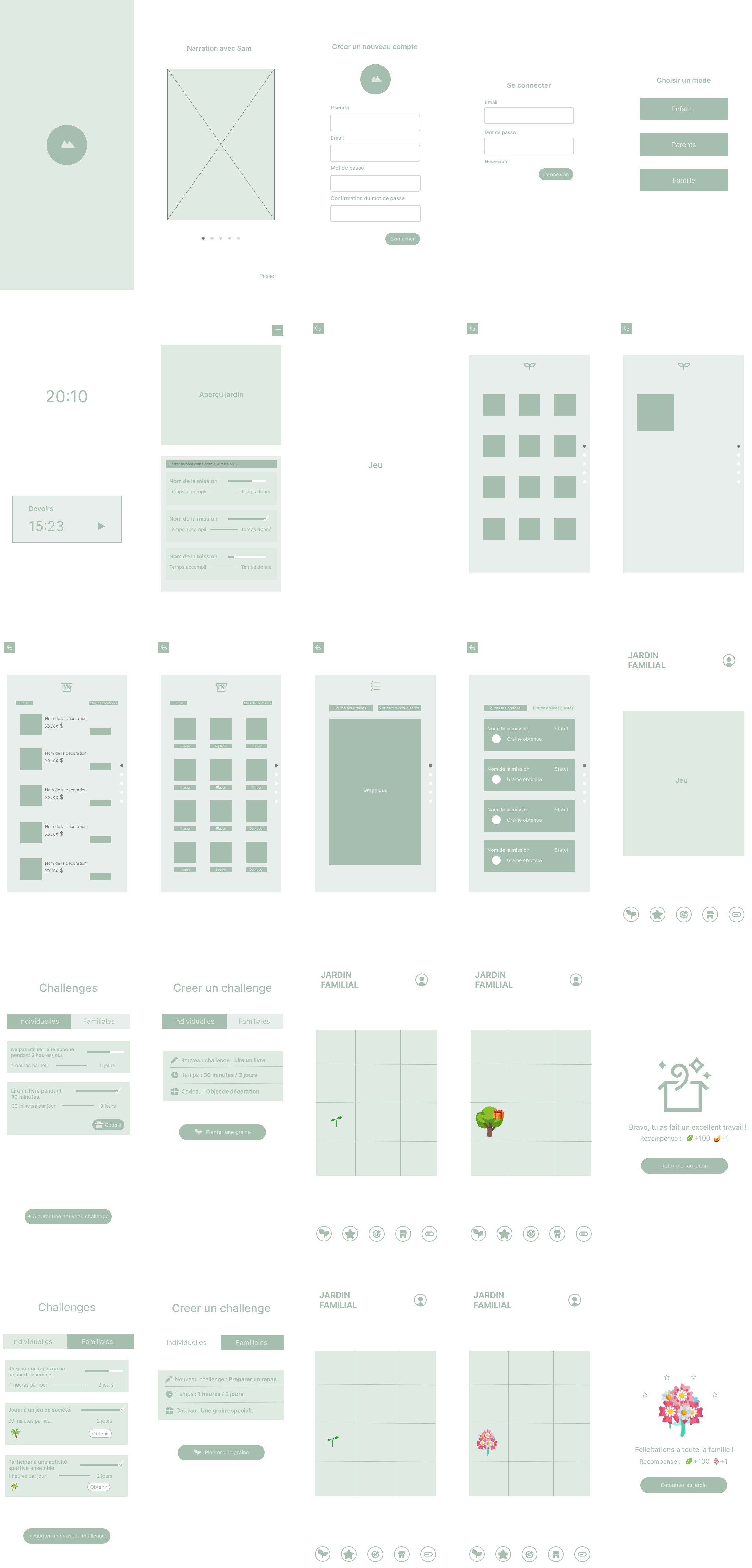 Esoly Wireframes