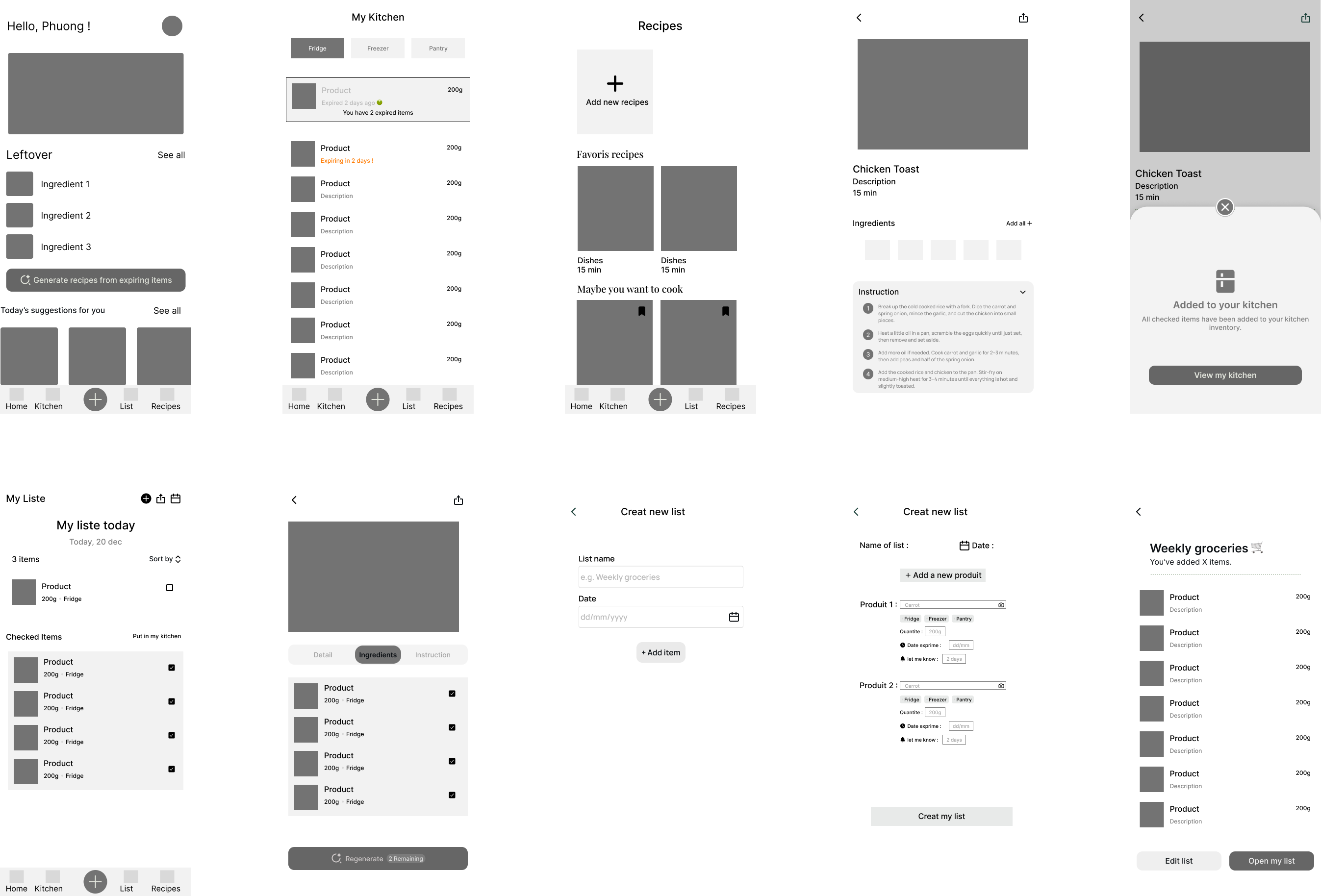 Wireframes
