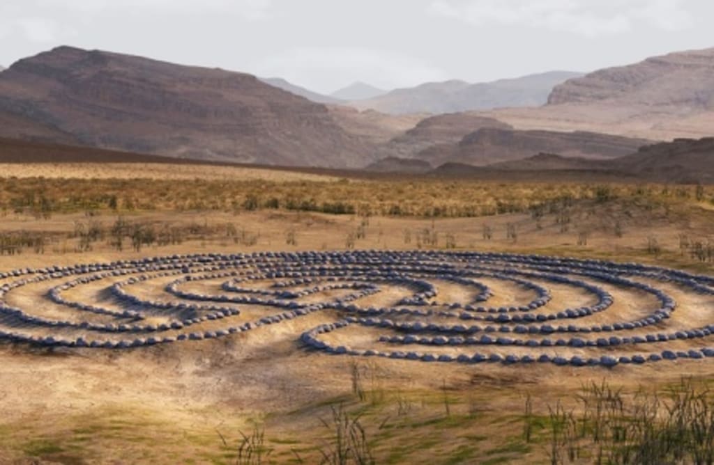 Vánoční průchod labyrintem