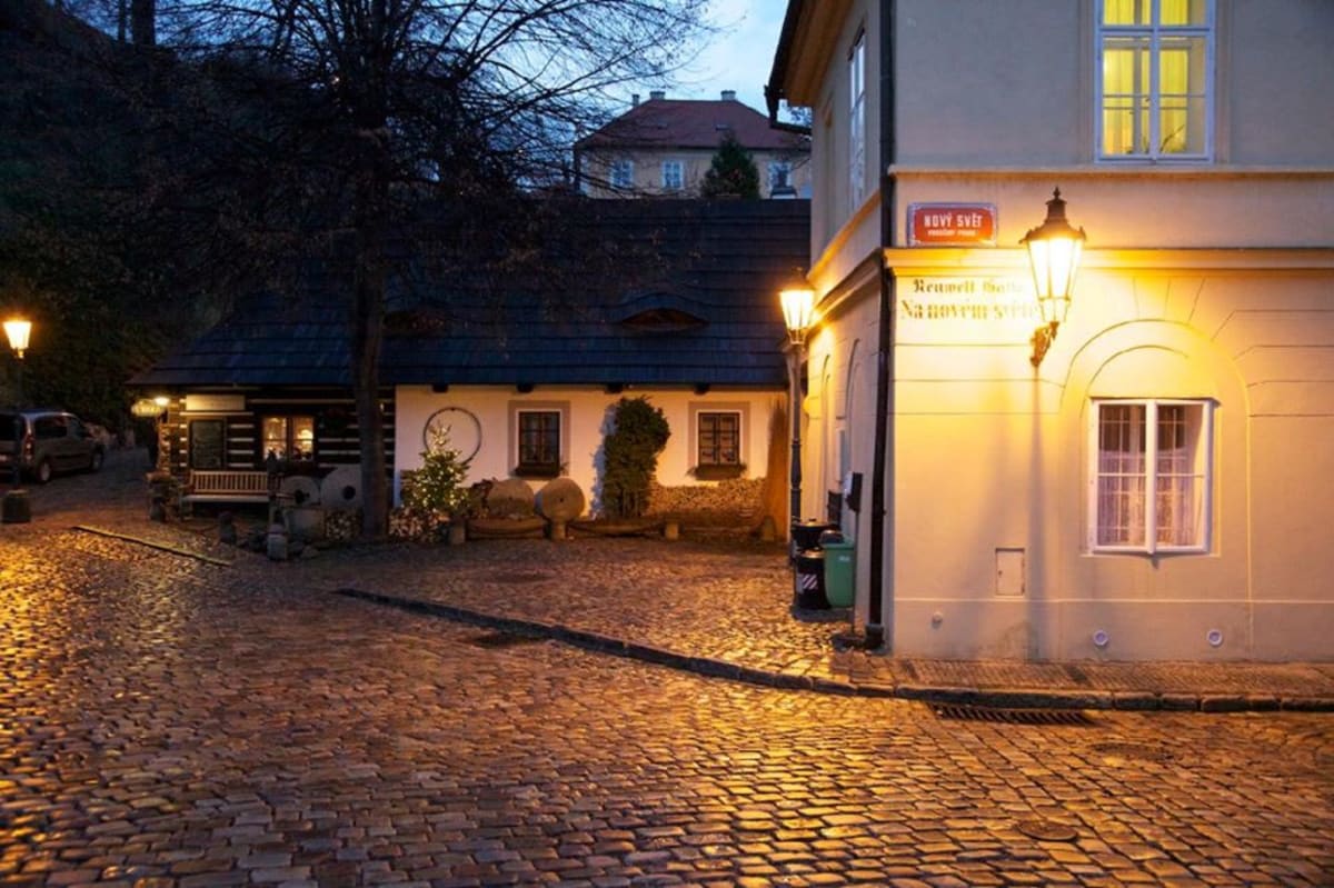 Novoroční Nový Svět a Pražský Hrad