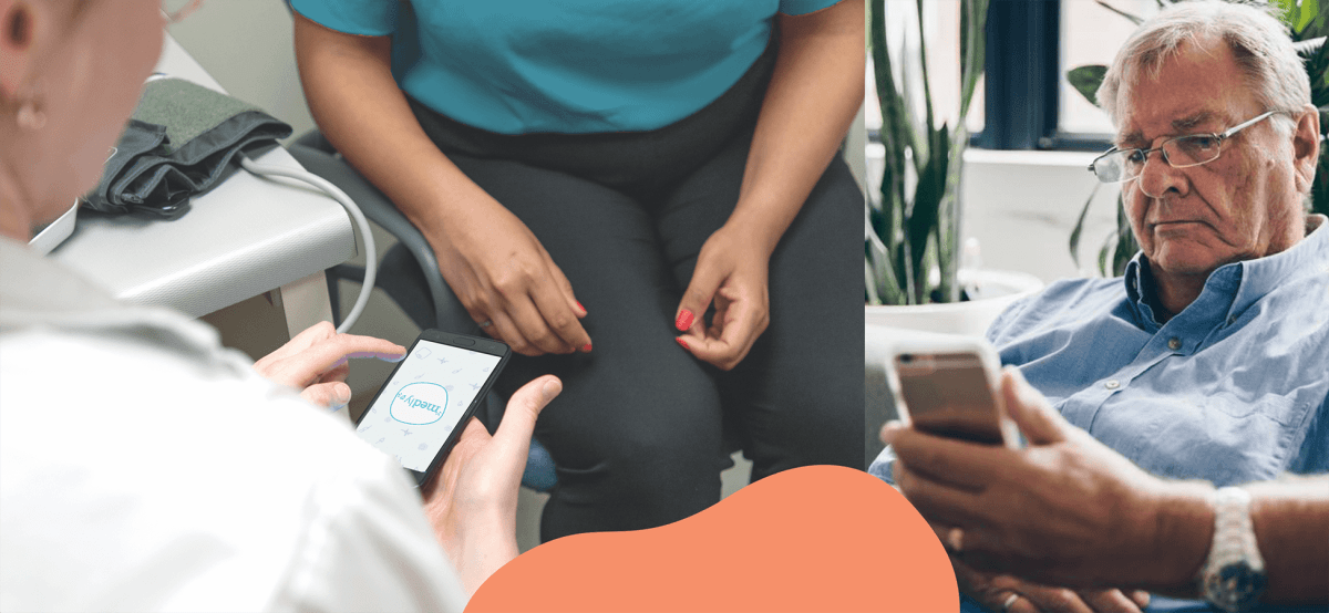 The Medly app in a patient&rsquo;s hands.