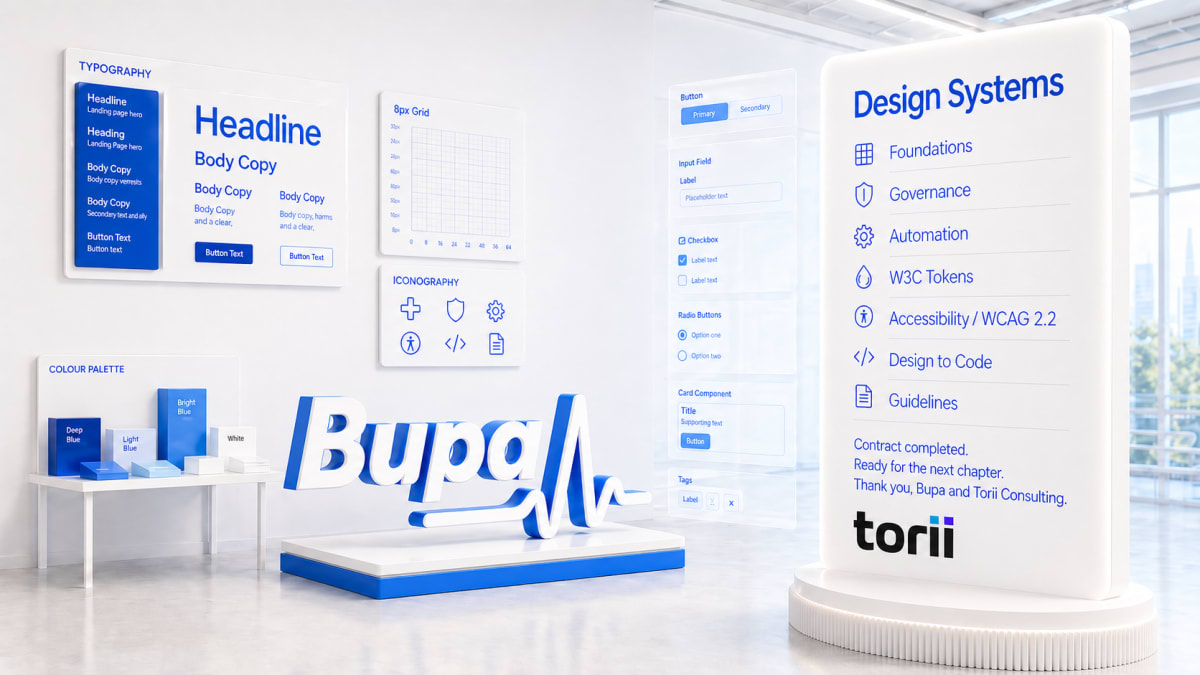 Bupa AI design system documentation.
