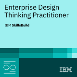 IBM Enterprise Design Thinking Practitioner badge.