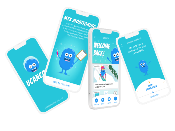UCAN: patient mobile app for paediatric methotrexate monitoring and symptom check-ins.