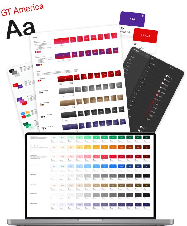 Virgin Australia foundations: the type ramp and colour tokens every component inherits.