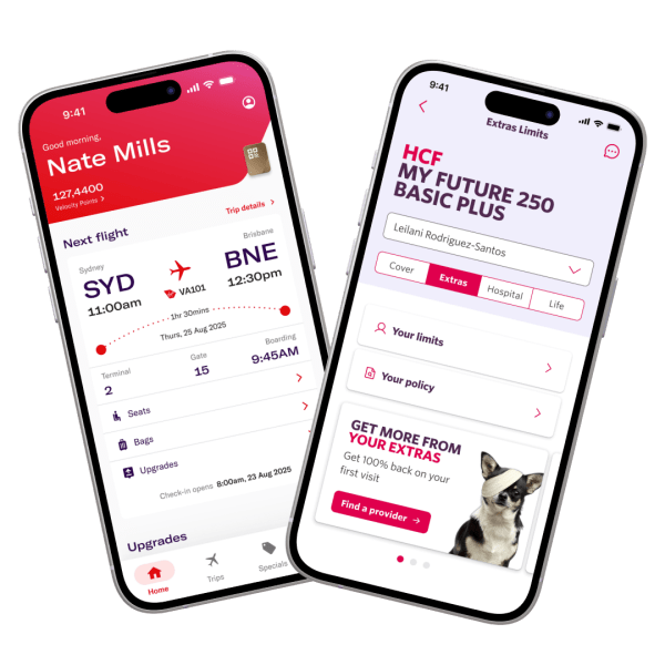 Virgin Australia and Velocity: foundations, components, and shipped screens under one system.
