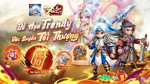 3Q Gọi Tướng Đi – Game Đấu Tướng Tam Quốc 2D Chibi Với 6 Phe Chiến Lược