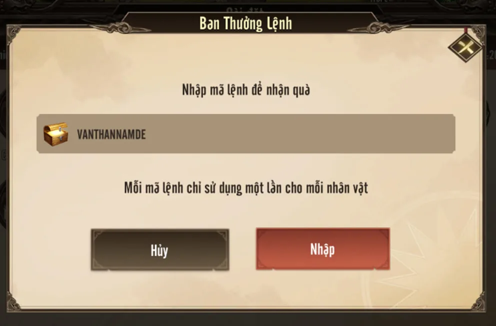 Cách Nhập Giftcode Vạn Thắng Nam Đế  4