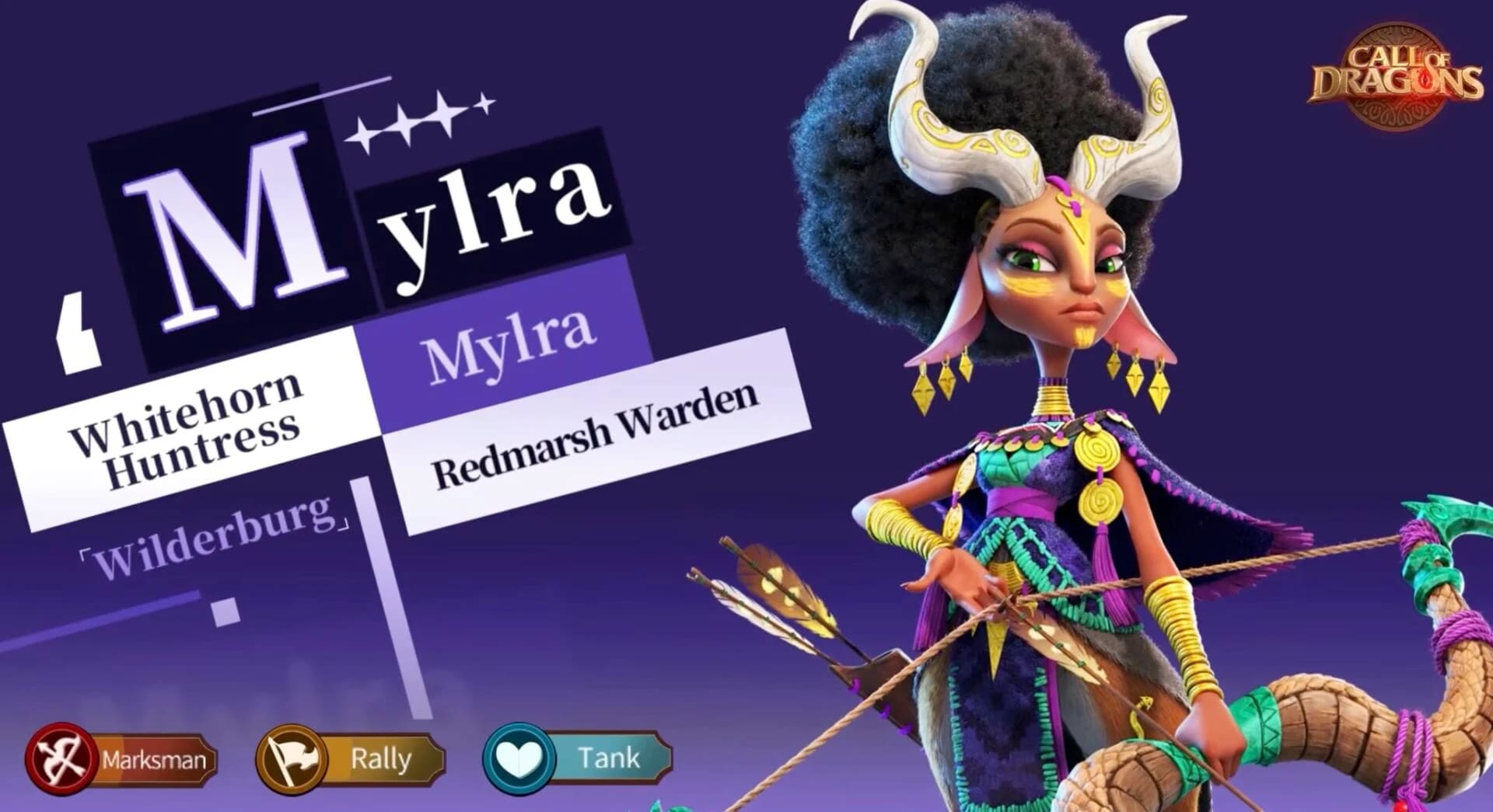 call of dragons best mylra build
