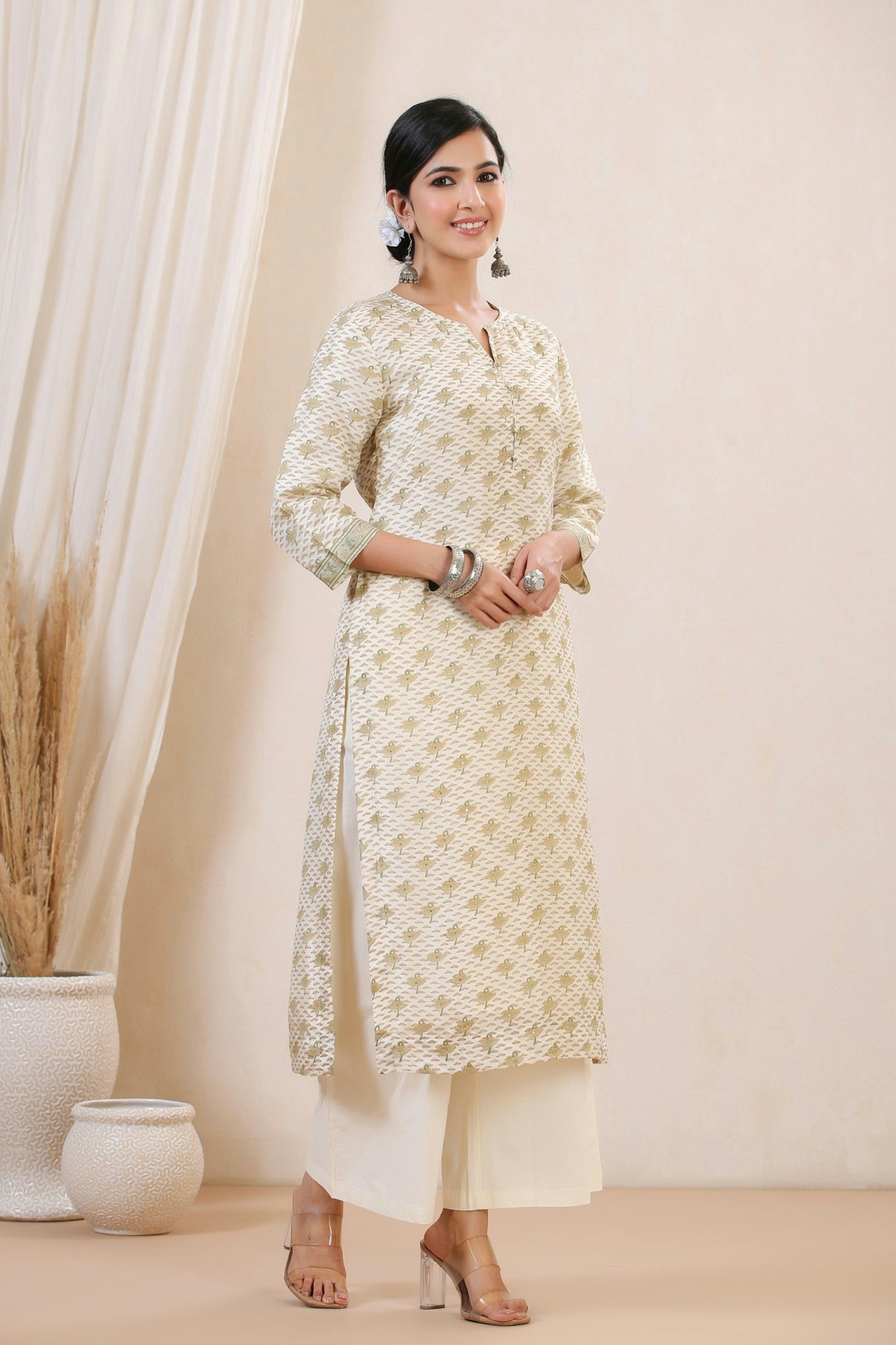 Midnight Textured Designer Kurti 2