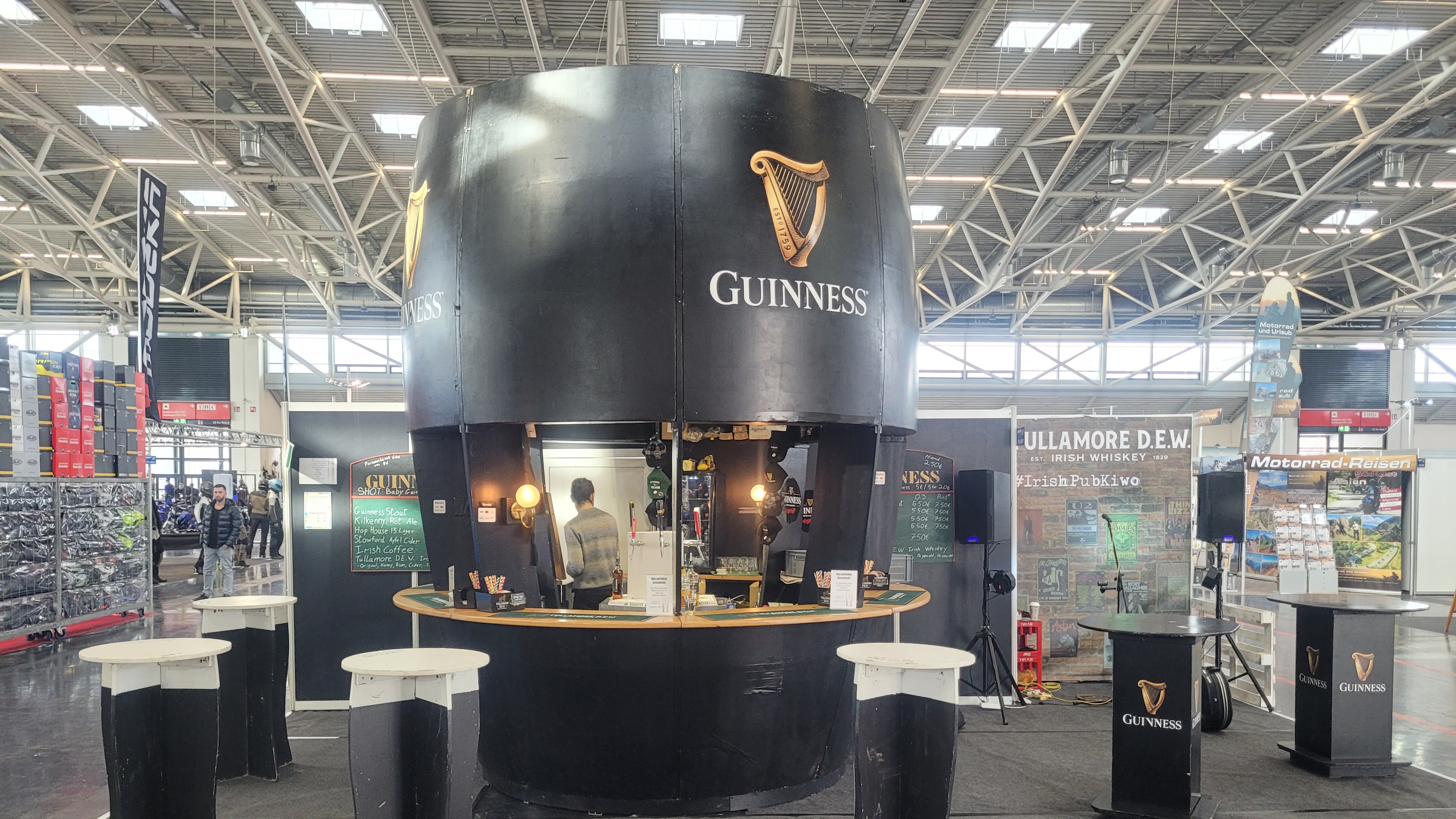 Guinness Glass Event Bar with Stage to the Right