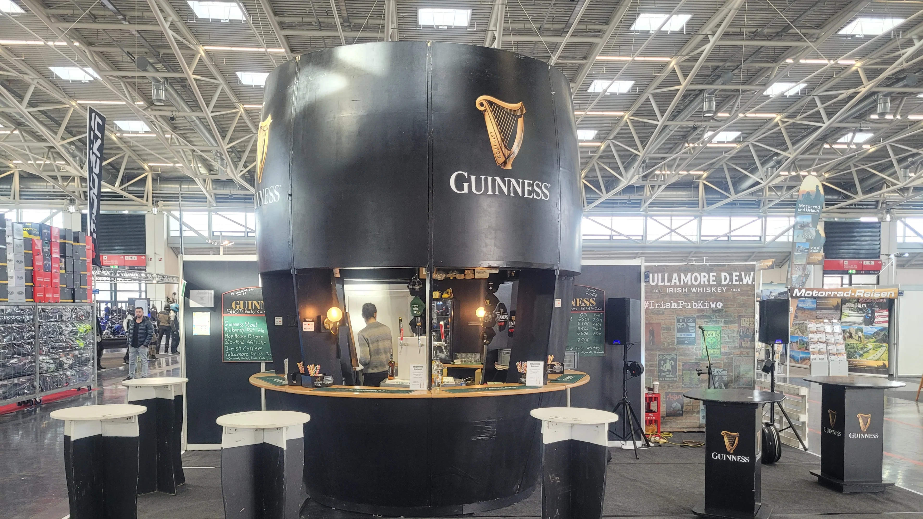Guinness Glass Event Bar with Stage to the Right