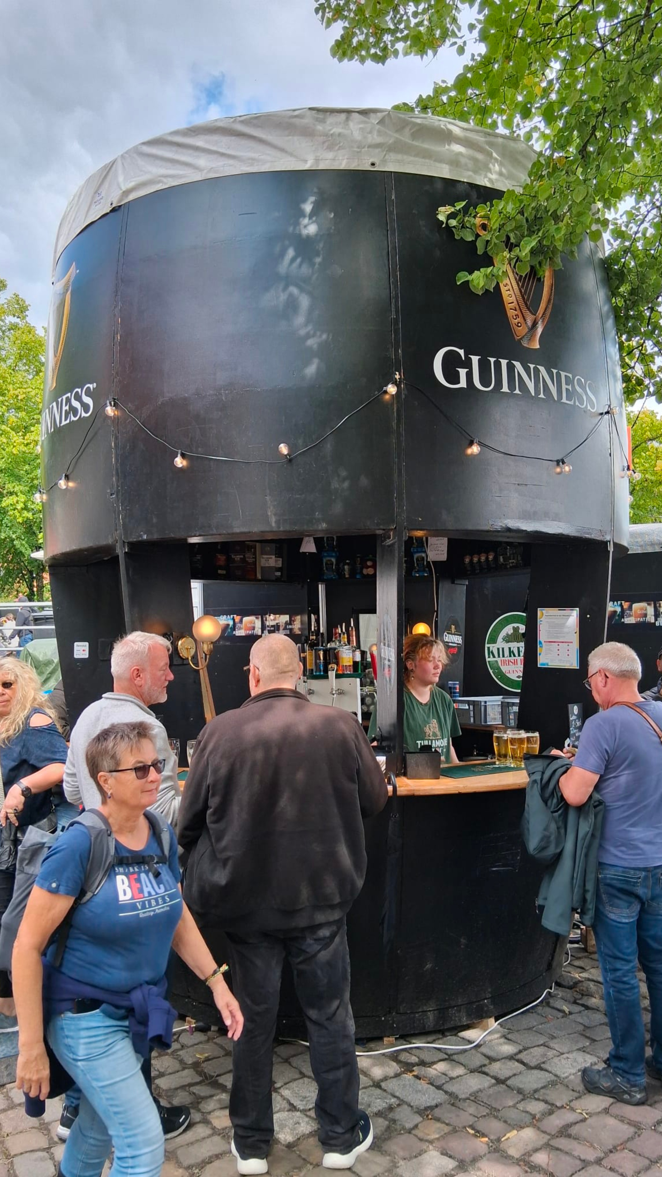 Guinness Glass Event Bar Daytime