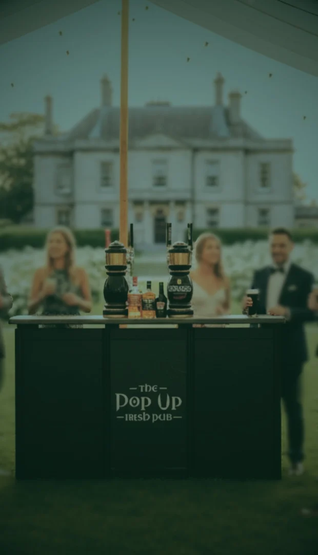 Mobile Bar in a Wedding Setting