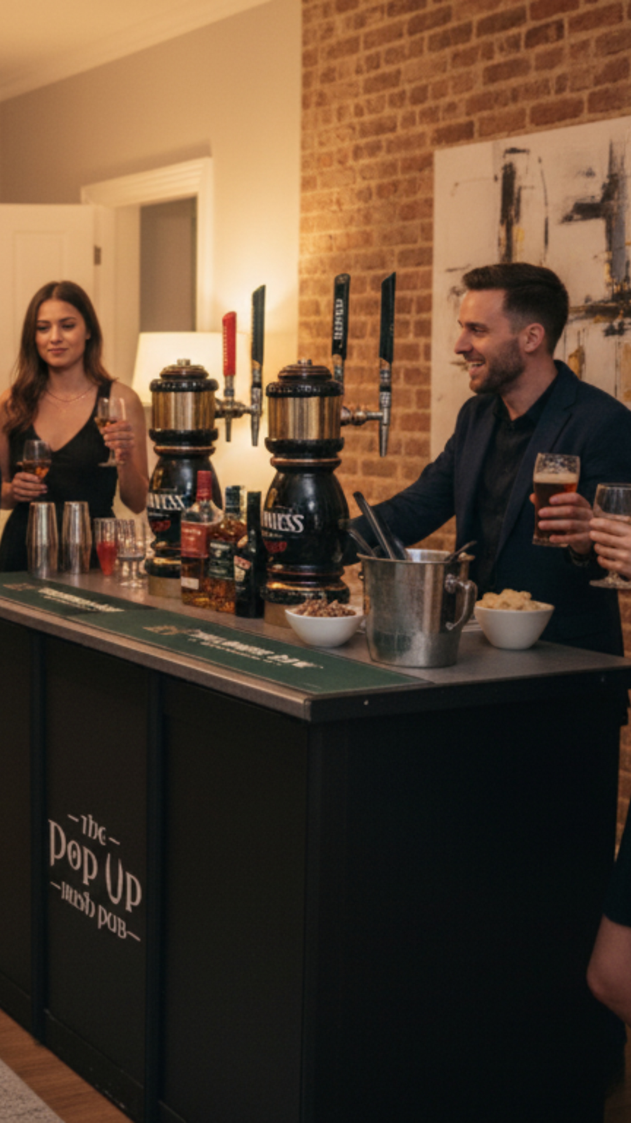 Mobile Irish Event Bar at A Private House Party