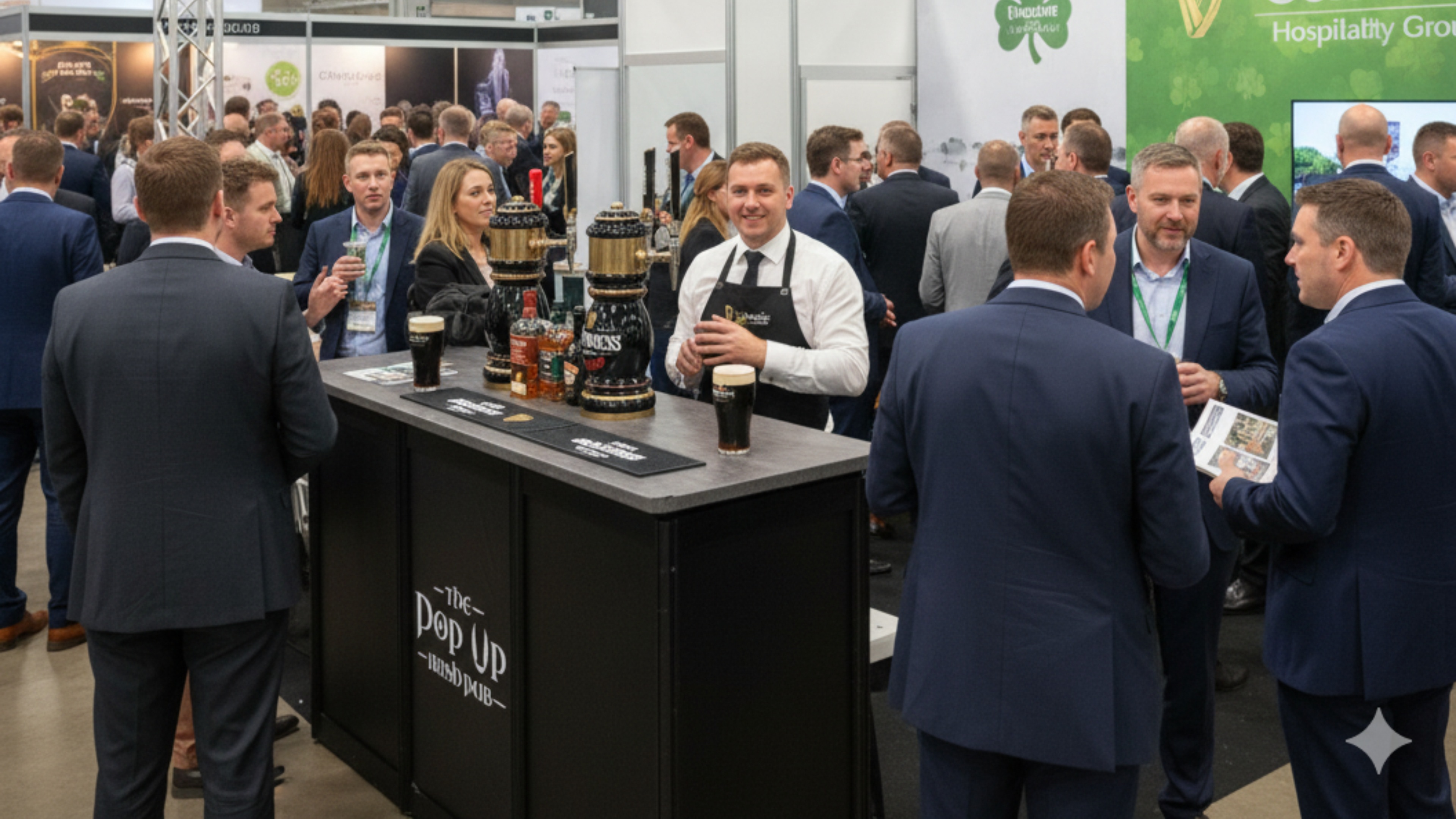 Mobile Irish Event Bar at A Trade Exhibition