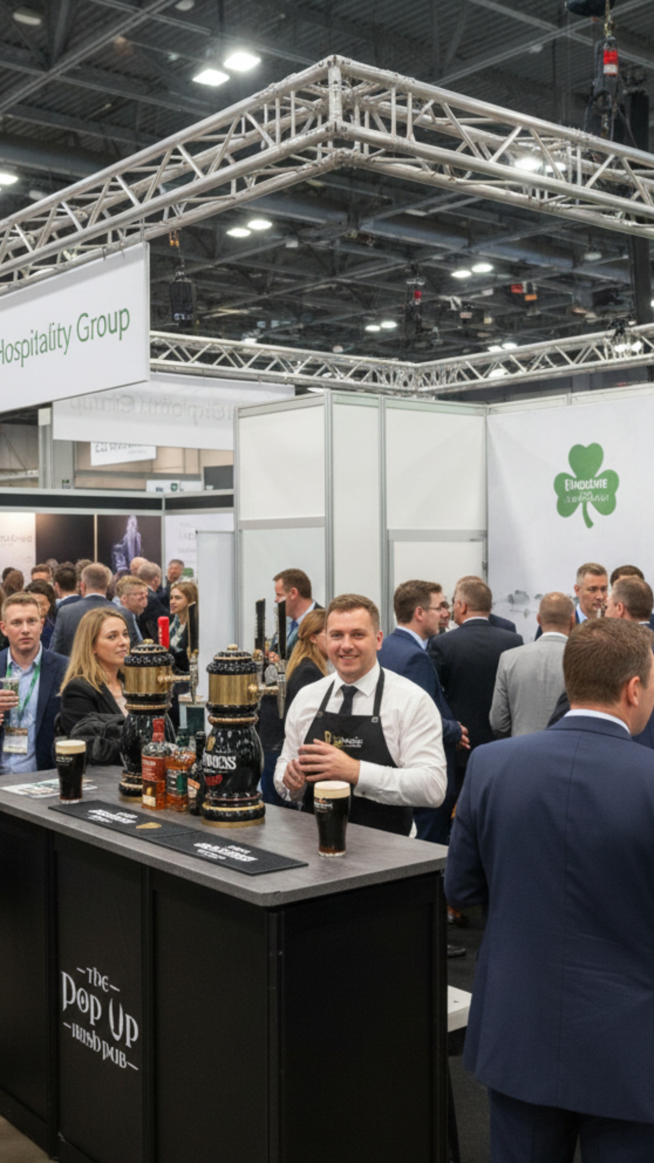 Mobile Irish Event Bar at A Trade Exhibition
