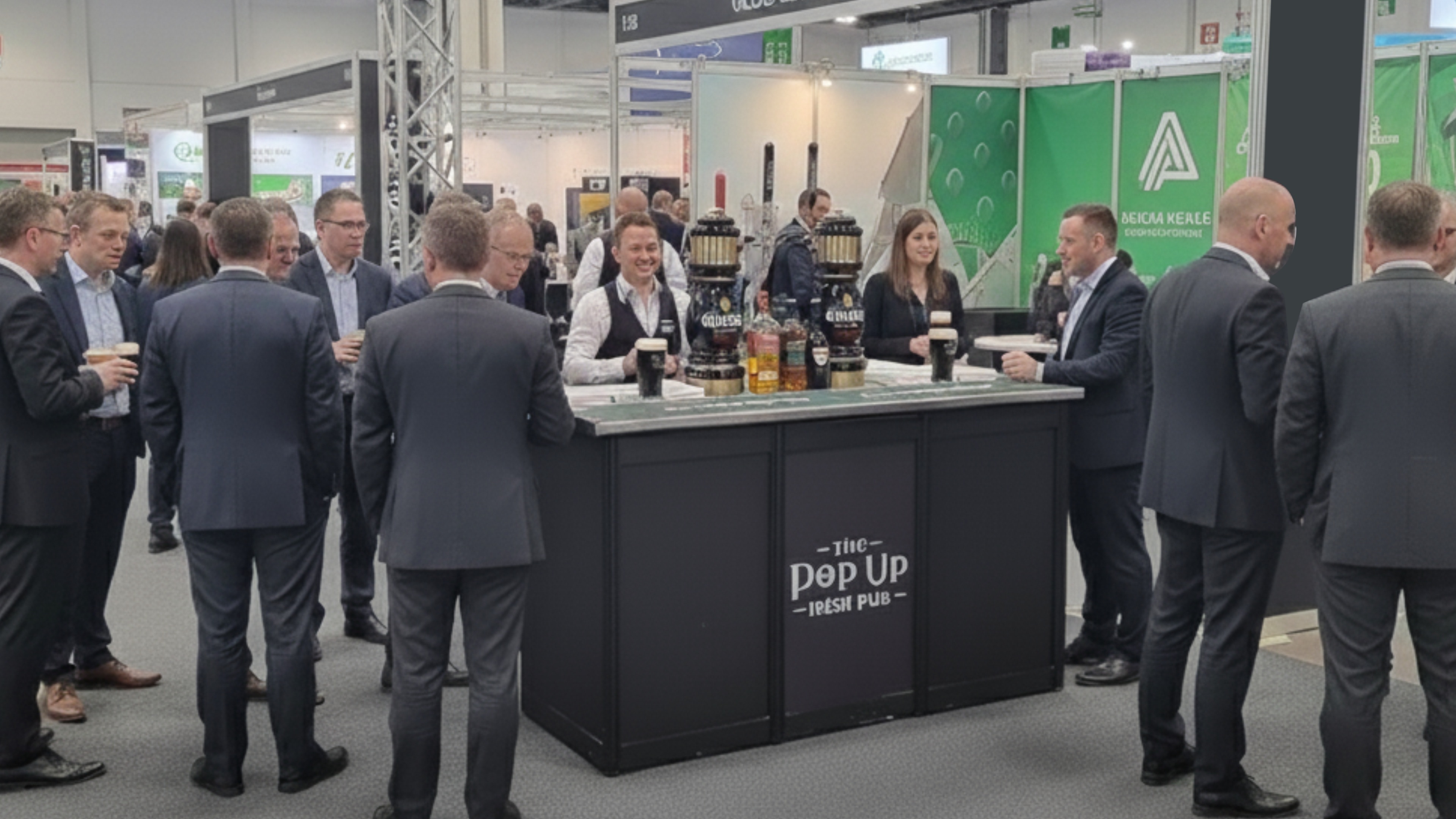 Mobile Irish Event Bar at A Trade Exhibition