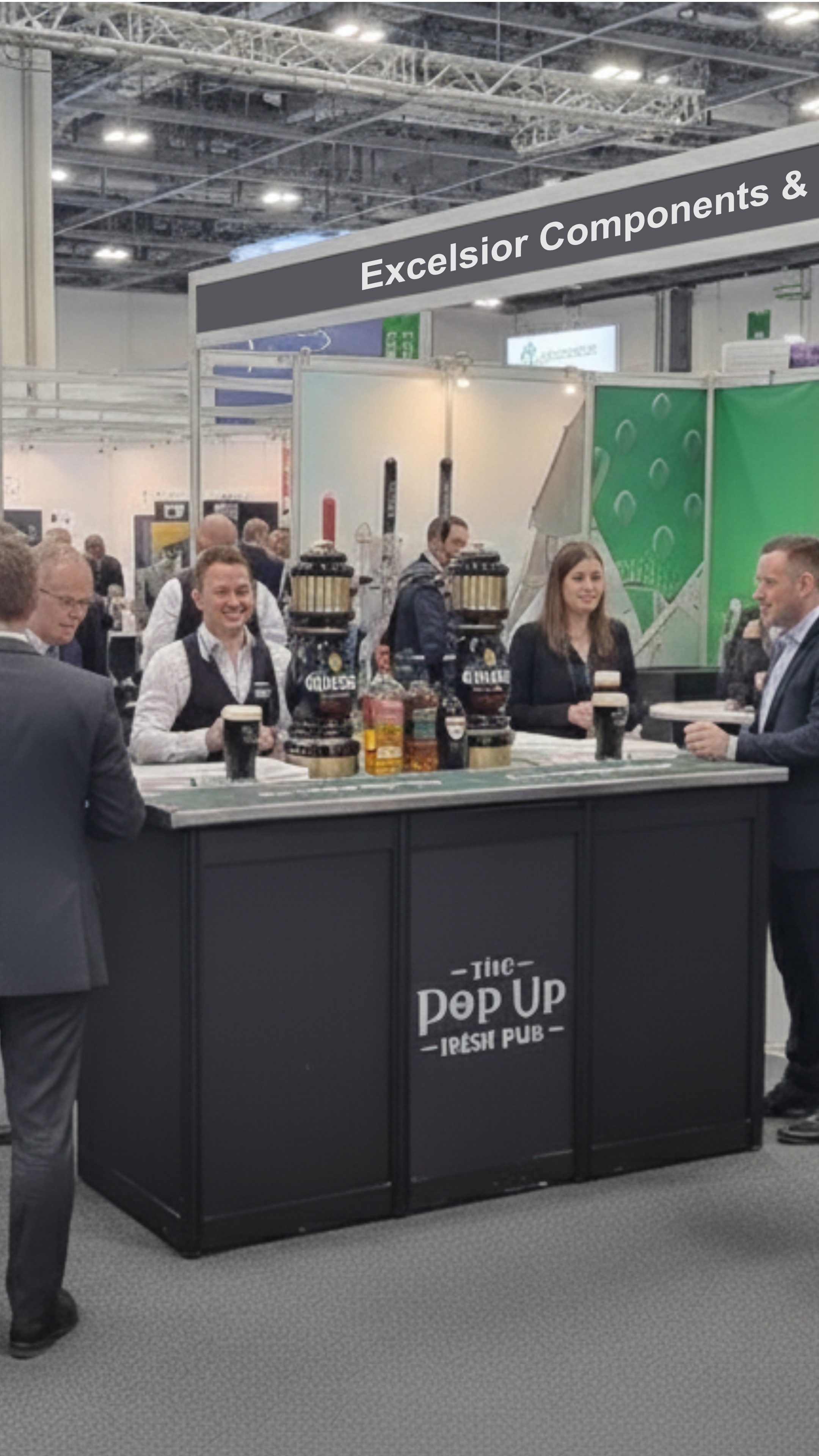 Mobile Irish Event Bar at A Trade Exhibition