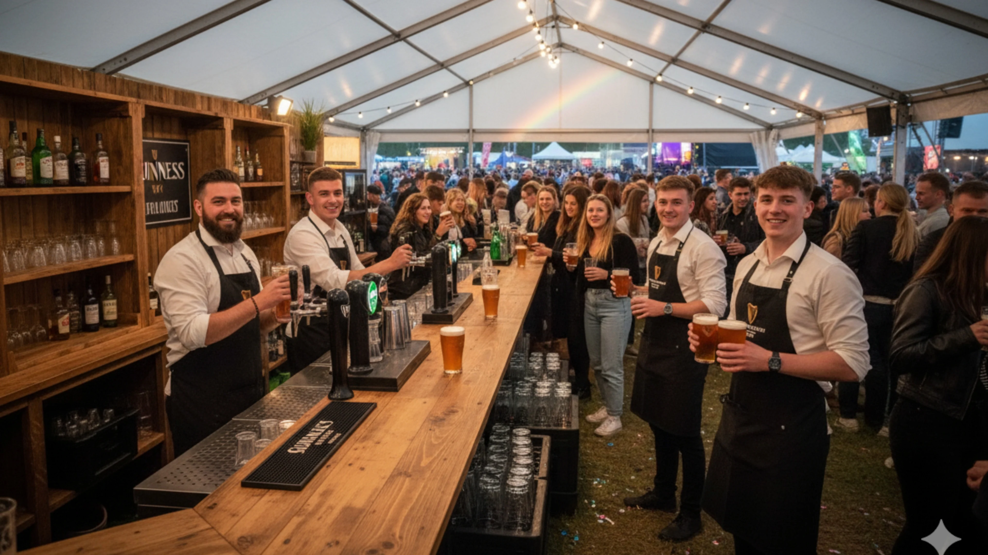 Custom Event Bars at a Music Festival