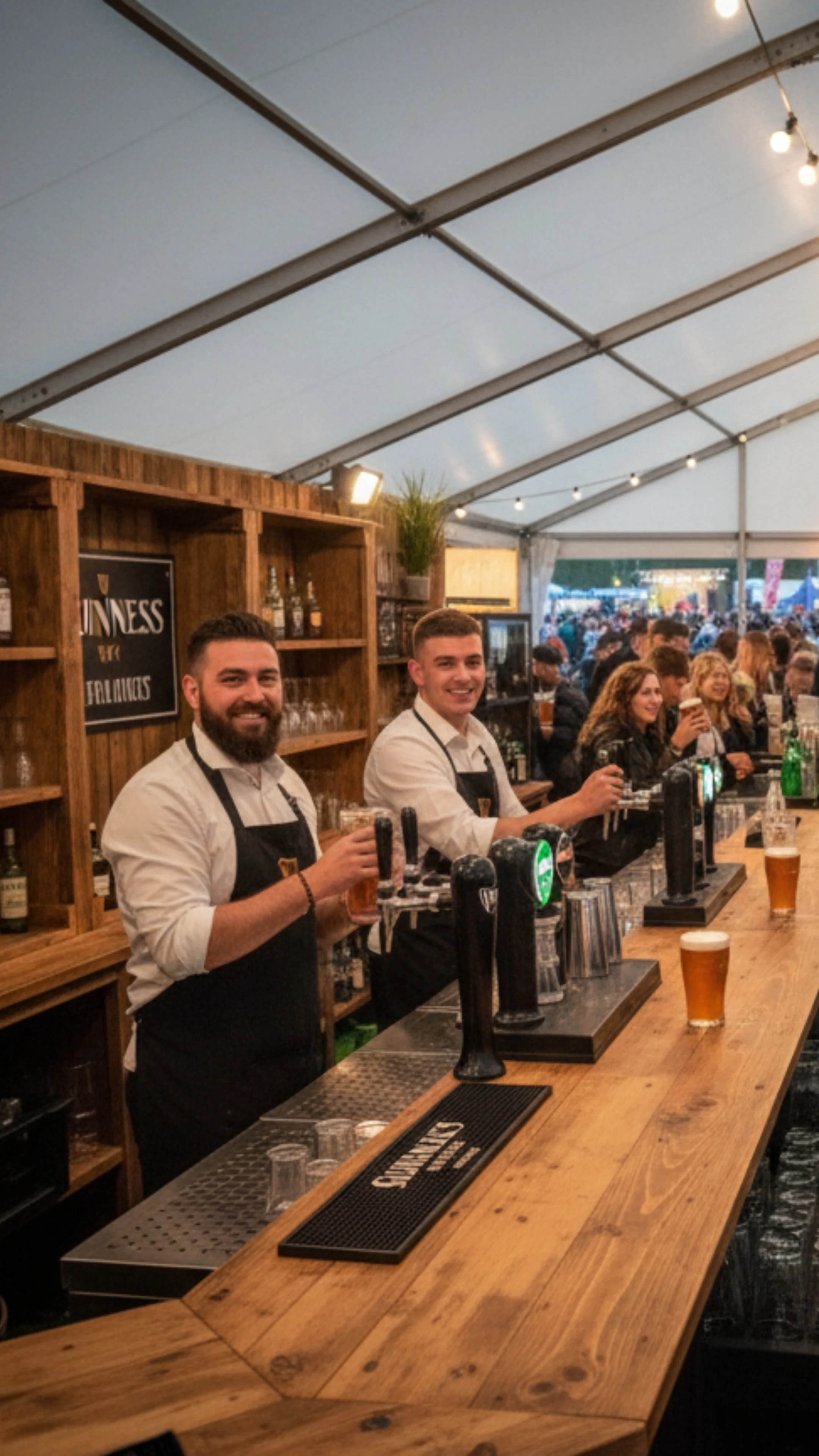 Custom Event Bars at a Music Festival