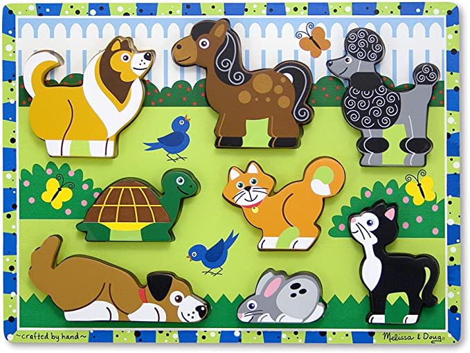 Melissa & Doug Pets Chunky Puzzle: Melissa & Doug: Toys & Games