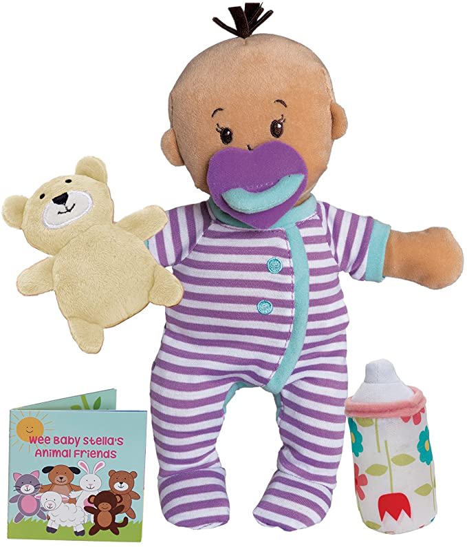 Manhattan Toy Wee Baby Stella Beige Sleepy Times Scent 12" Soft Baby Doll Set: Toys & Ga
