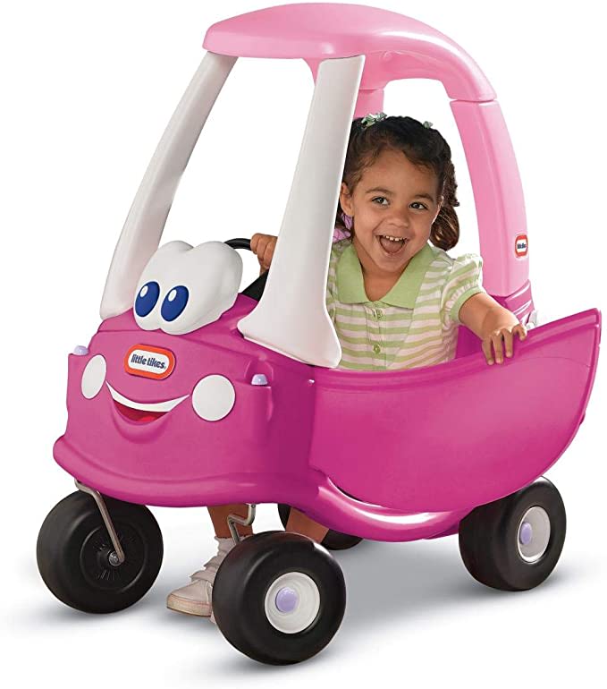 Little Tikes Princess Cozy Coupe Ride-On Toy - Toddler Car Push and Buggy Includes Worki