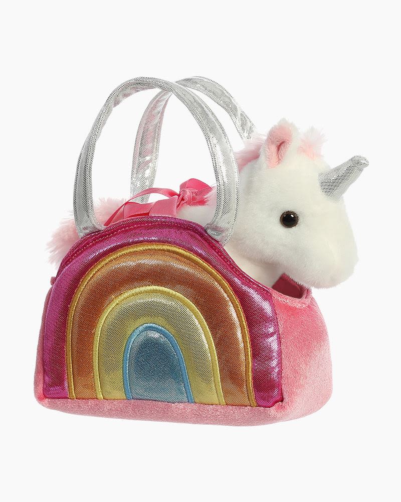 Aurora World Over the Rainbow Unicorn Plush with Carrier | The Paper Store