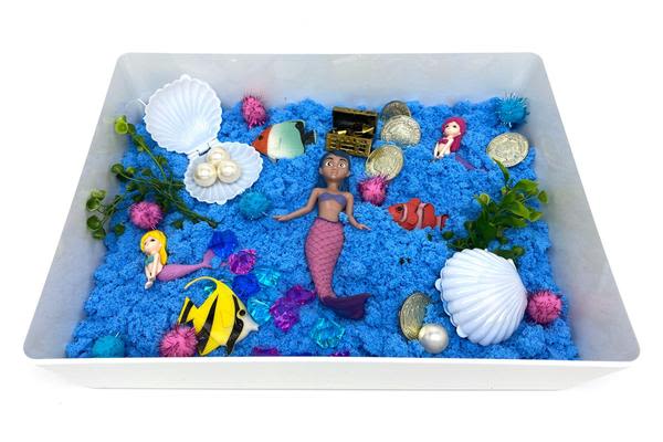 Mermaid Sensory Bin – Young, Wild & Friedman