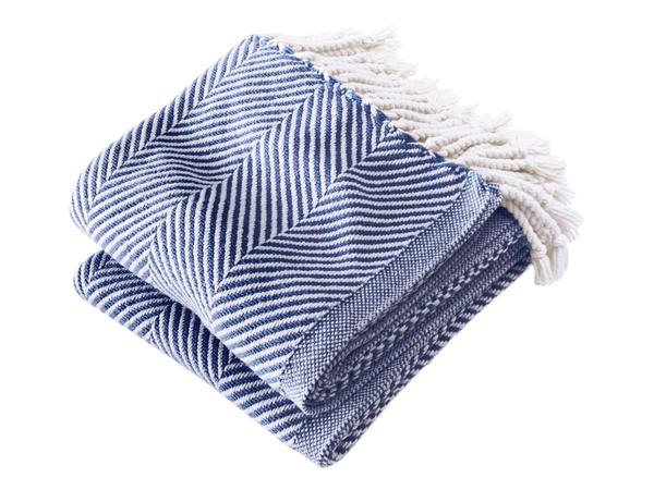 Monhegan Cotton Throw, Made in the USA | Brahms Mount