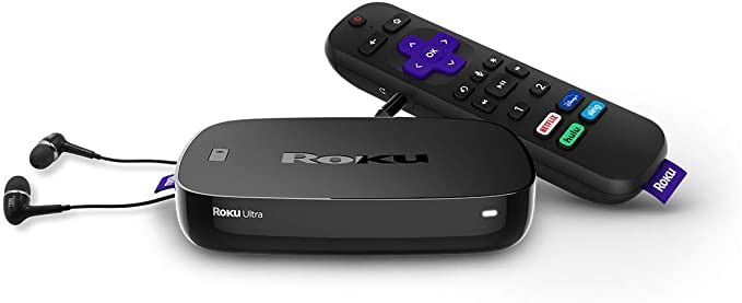 Roku Ultra | Streaming Media Player 4K/HD/HDR with Premium JBL Headphones: Electronics