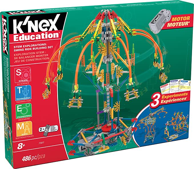 K'NEX Education - STEM Explorations: Swing Ride Building Set: Toys & Games